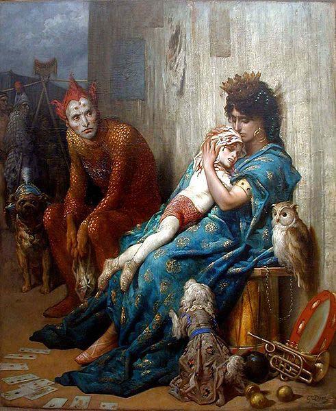 Gustave Dore Les Saltimbanques oil painting image